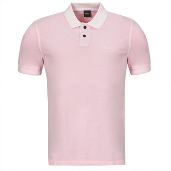 Oblačila Moški Polo majice kratki rokavi BOSS Prime Rožnata