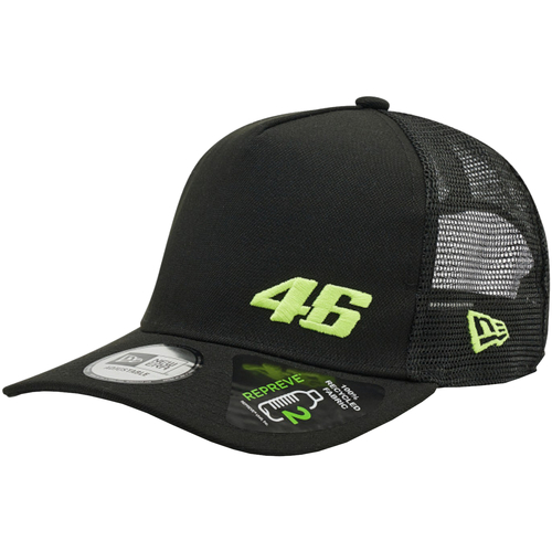 Tekstilni dodatki Moški Kape s šiltom New-Era Repreve Flawless A-Frame Trucker VR46 Cap Črna