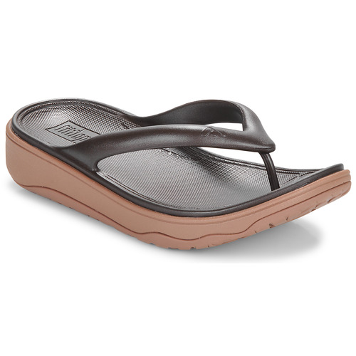 Čevlji  Ženske Japonke FitFlop Relieff Metallic Recovery Toe-Post Sandals Bronasta