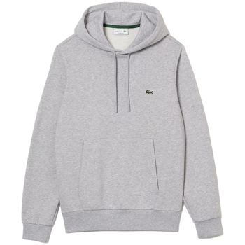Lacoste Organic Brushed Cotton Hoodie - Grey Siva