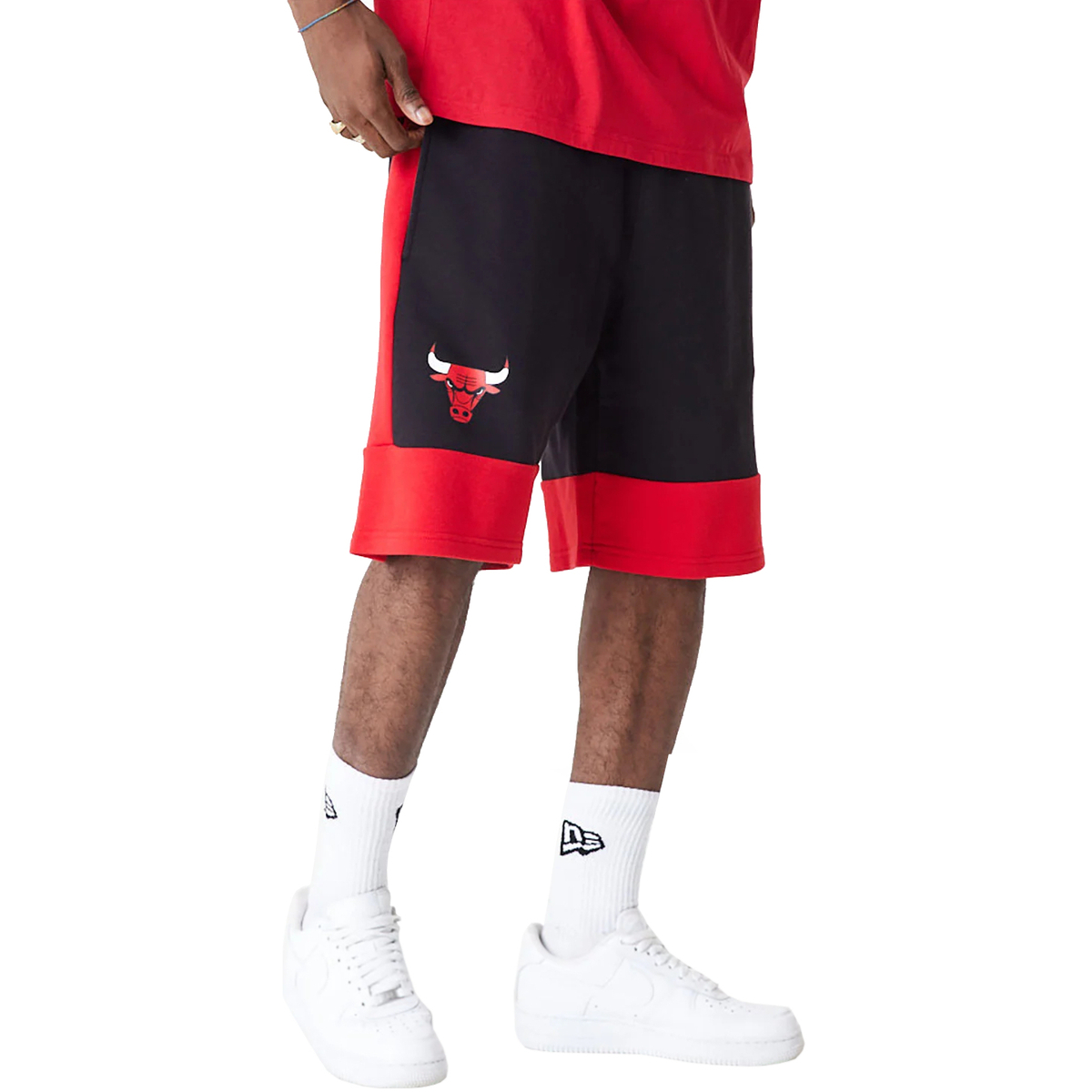 Oblačila Moški Hlače 3/4, 7/8 New-Era NBA Colour Block Short Bulls Rdeča