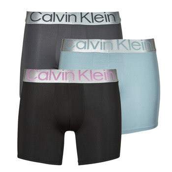 Spodnje perilo Moški Boksarice Calvin Klein Jeans BOXER BRIEF 3PK X3 Siva / Siva / Črna