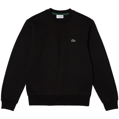 Oblačila Moški Puloverji Lacoste Organic Brushed Cotton Sweatshirt - Noir Črna