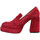 Čevlji  Ženske Mokasini Bibi Lou 543 Velours Femme Rouge Rdeča