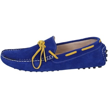 Čevlji  Moški Mokasini Calzoleria Borbonica EZ513 10 Modra
