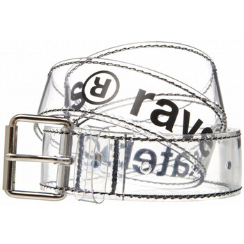 Tekstilni dodatki Moški Pasovi Rave Core logo belt Bela