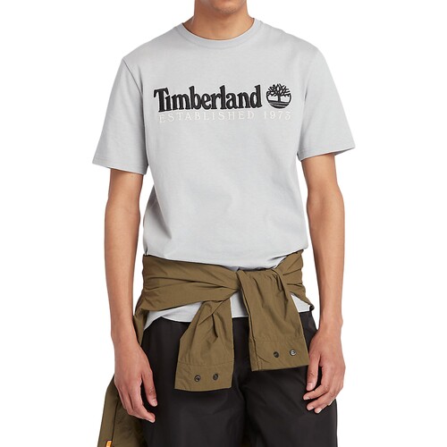 Oblačila Moški Majice s kratkimi rokavi Timberland 221880 Siva