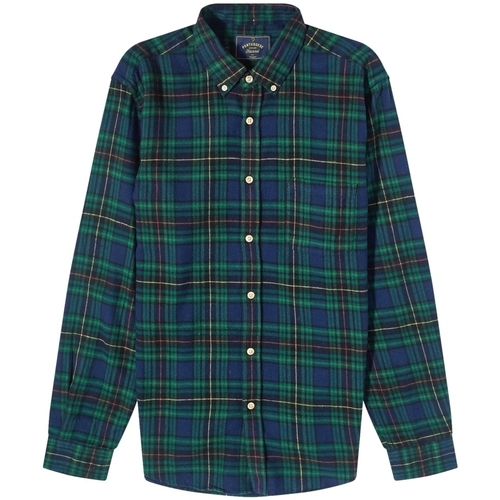 Oblačila Moški Srajce z dolgimi rokavi Portuguese Flannel Orts Shirt - Checks Zelena