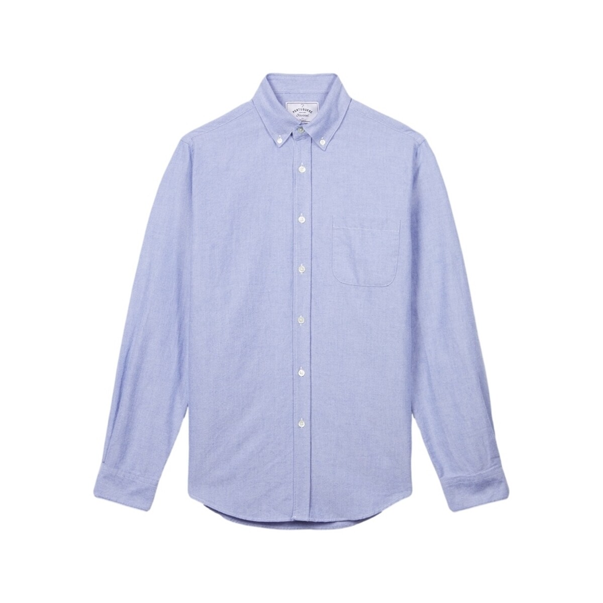 Oblačila Moški Srajce z dolgimi rokavi Portuguese Flannel Brushed Oxford Shirt - Blue Modra