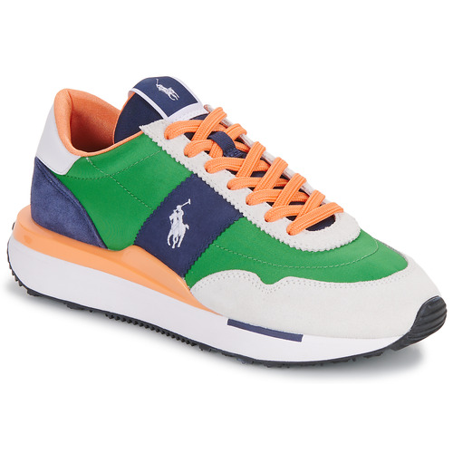 Čevlji  Nizke superge Polo Ralph Lauren TRAIN 89 PP Zelena / Oranžna