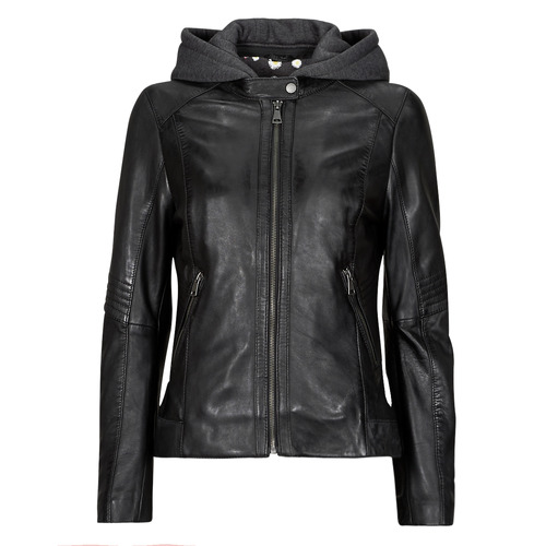 Oblačila Ženske Usnjene jakne & Sintetične jakne Oakwood KENDRA 1 (jersey hood) Črna