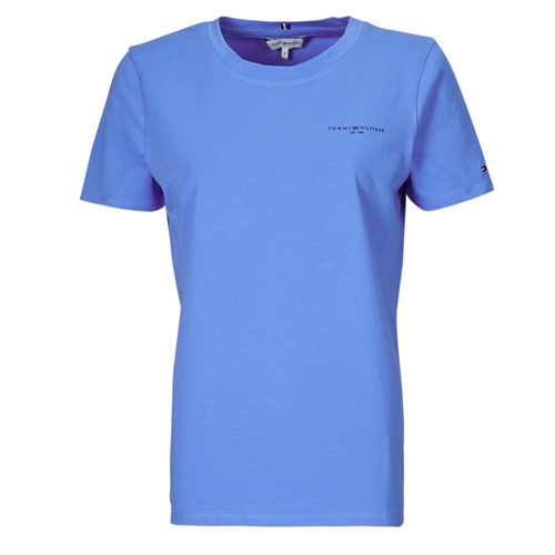 Oblačila Ženske Majice s kratkimi rokavi Tommy Hilfiger 1985 REG MINI CORP LOGOC-NK SS Modra