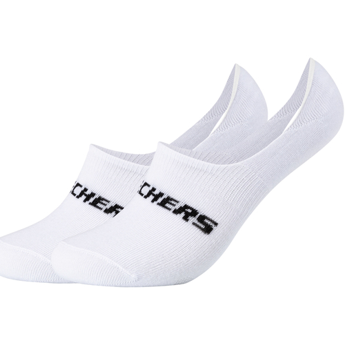 Dodatki  kratke nogavice Skechers 2PPK Mesh Ventilation Footies Socks Bela