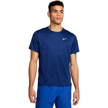 Oblačila Moški Majice s kratkimi rokavi Nike CAMISETA HOMBRE  MILER DV9315 Modra
