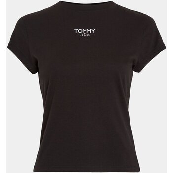 Oblačila Ženske Majice & Polo majice Tommy Jeans DW0DW16435 Črna