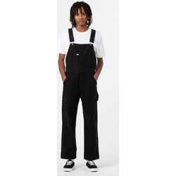 Oblačila Moški Hlače Dickies duck canvas classic bib stone Črna