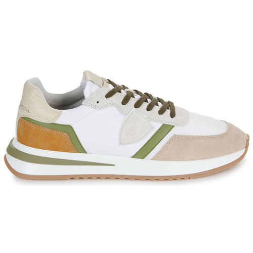 Philippe Model TROPEZ 2.1 LOW MAN Bela / Rjava / Kaki