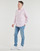 Oblačila Moški Srajce z dolgimi rokavi Tommy Jeans TJM REG OXFORD STRIPESHIRT Rožnata