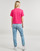 Oblačila Ženske Majice s kratkimi rokavi Tommy Jeans TJW BXY BADGE TEE EXT Rožnata