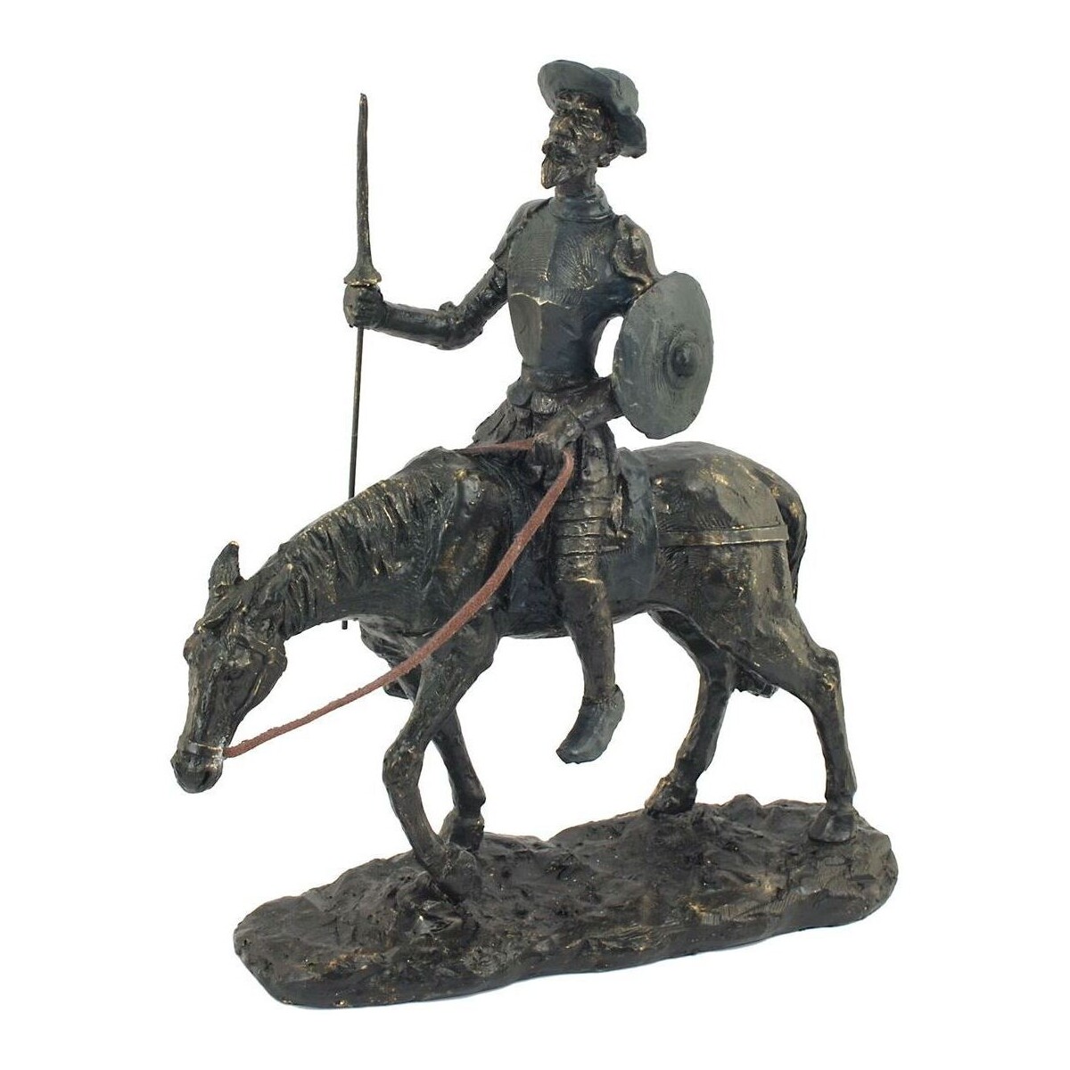 Dom Kipci in figurice Signes Grimalt Slika Don Quijote Horse Črna