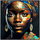 Dom Slike / platna Signes Grimalt Afriška Ženska Slika Črna