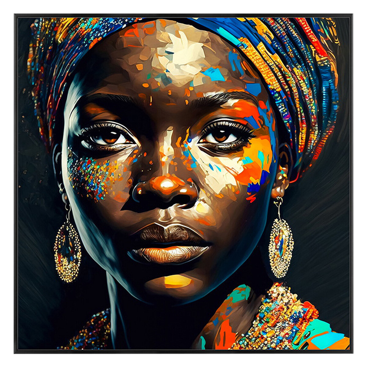 Dom Slike / platna Signes Grimalt Afriška Ženska Slika Črna