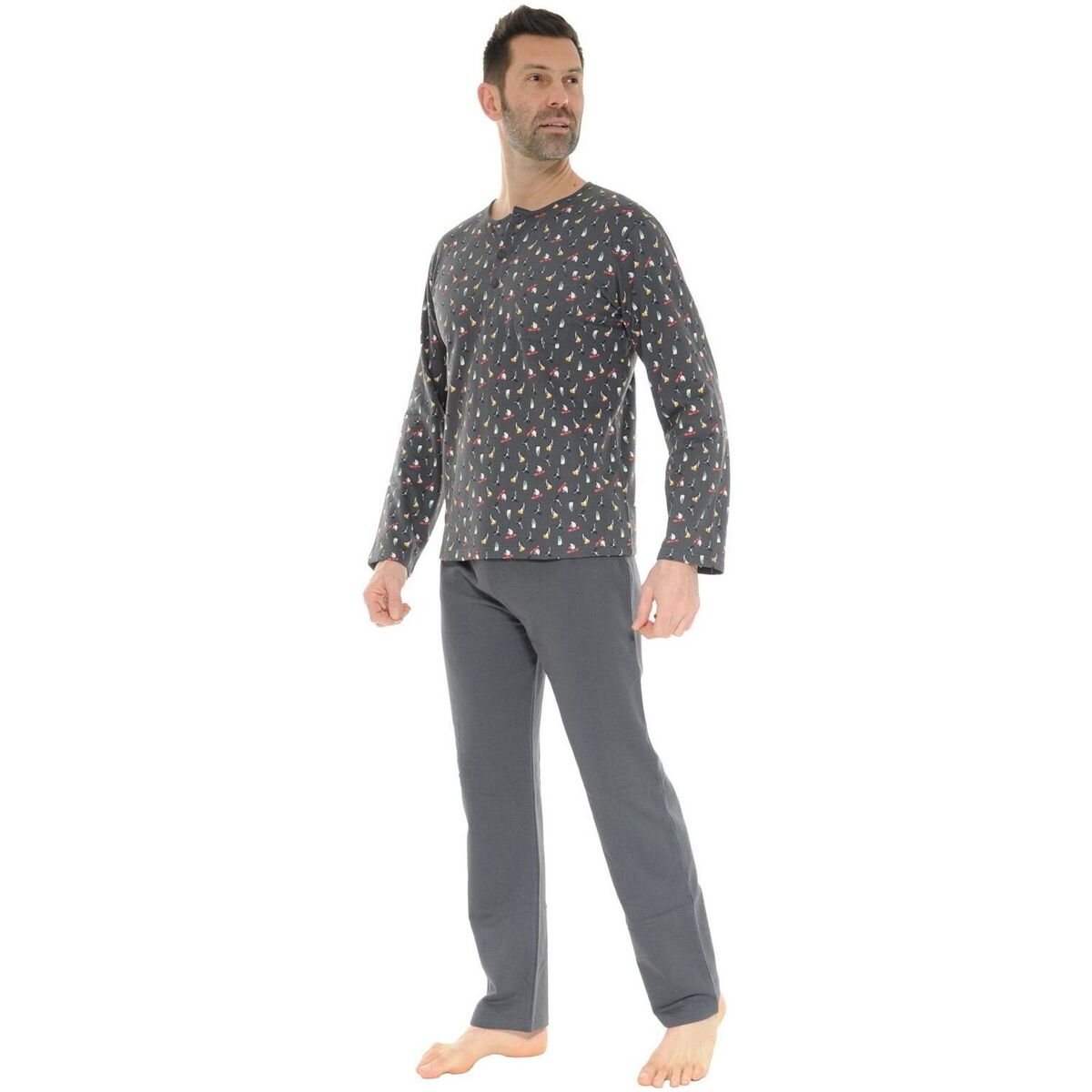 Oblačila Moški Pižame & Spalne srajce Christian Cane DURALD Siva