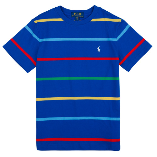 Oblačila Dečki Majice s kratkimi rokavi Polo Ralph Lauren SSCNM2-KNIT SHIRTS-T-SHIRT Modra