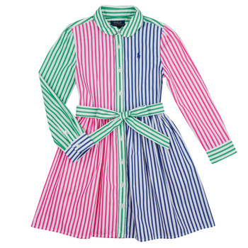Oblačila Deklice Kratke obleke Polo Ralph Lauren JNMLTFNSDRSS-DRESSES-DAY DRESS Večbarvna
