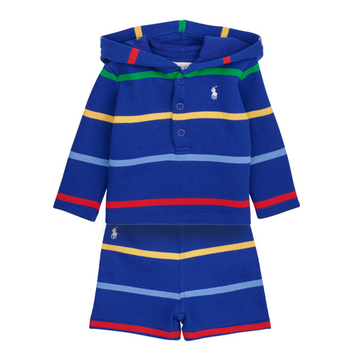 Oblačila Dečki Otroški kompleti Polo Ralph Lauren LS HOOD SET-SETS-SHORT SET Večbarvna