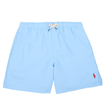Oblačila Dečki Kopalke / Kopalne hlače Polo Ralph Lauren TRAVLR SHORT-SWIMWEAR-TRUNK Modra / Nebeško modra / Modra / Modrovijolična