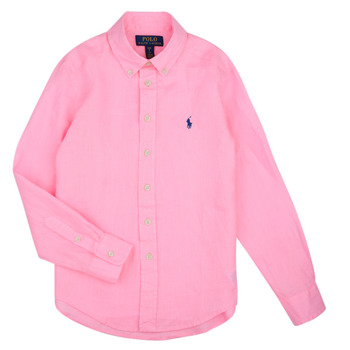 Oblačila Otroci Srajce z dolgimi rokavi Polo Ralph Lauren CLBDPPC-SHIRTS-SPORT SHIRT Rožnata / Roza