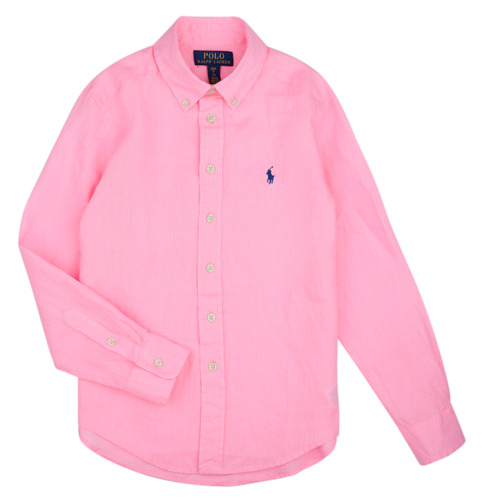 Oblačila Otroci Srajce z dolgimi rokavi Polo Ralph Lauren CLBDPPC-SHIRTS-SPORT SHIRT Rožnata