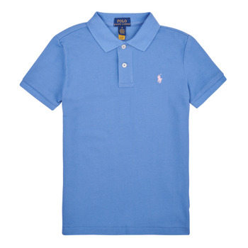 Oblačila Dečki Polo majice kratki rokavi Polo Ralph Lauren SLIM POLO-TOPS-KNIT Modra / England / Modra