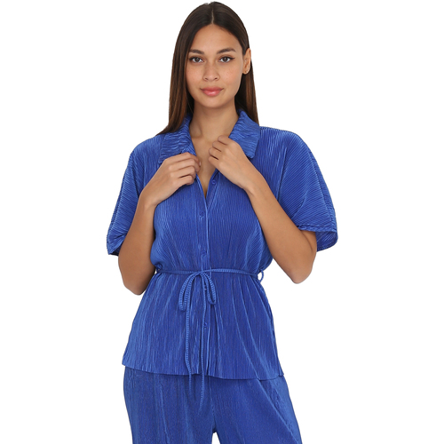 Oblačila Ženske Srajce & Bluze La Modeuse 63238_P143755 Modra
