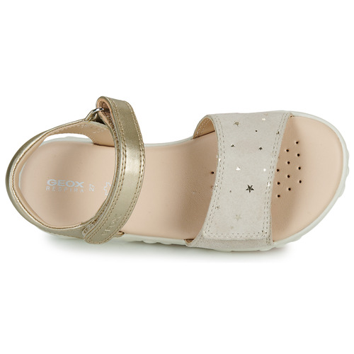 Geox J SANDAL HAITI GIRL Bež / Pozlačena