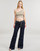Oblačila Ženske Jeans flare MICHAEL Michael Kors FLARE CHAIN BELT DNM JEAN Modra / Brut