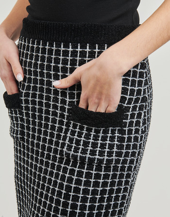 Karl Lagerfeld boucle knit skirt Črna / Bela