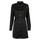 Oblačila Ženske Kratke obleke Karl Lagerfeld karl charm satin shirt dress Črna / Bela
