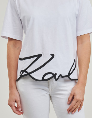 Karl Lagerfeld karl signature hem t-shirt Bela