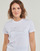 Oblačila Ženske Majice s kratkimi rokavi Karl Lagerfeld rhinestone logo t-shirt Bela