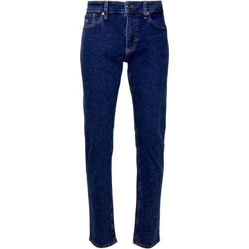 Oblačila Moški Hlače Tommy Jeans VAQUEROS SLIM HOMBRE   DM0DM16018 Modra