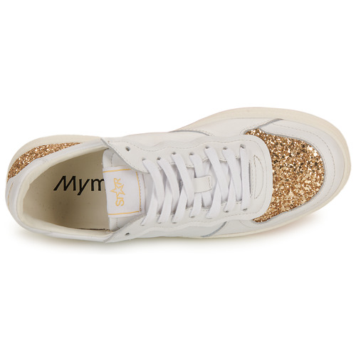 Myma 7616MY00-CUIR-BLANC-GLIT-PLATINE Bela