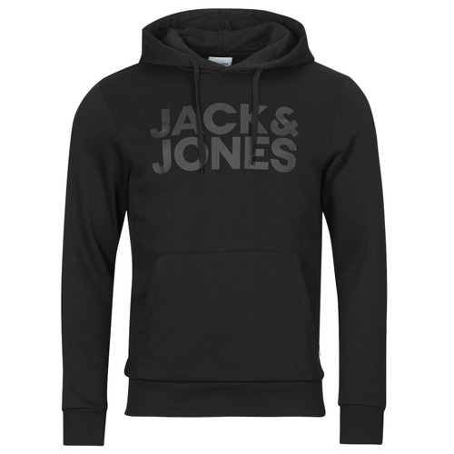 Oblačila Moški Puloverji Jack & Jones JJECORP LOGO SWEAT HOOD Črna