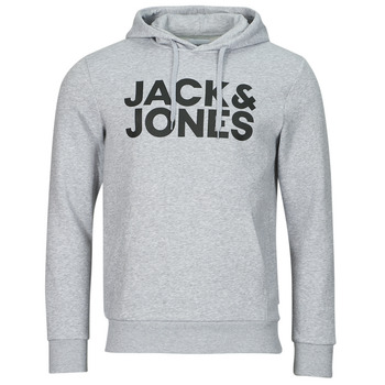 Oblačila Moški Puloverji Jack & Jones JJECORP LOGO SWEAT HOOD Siva