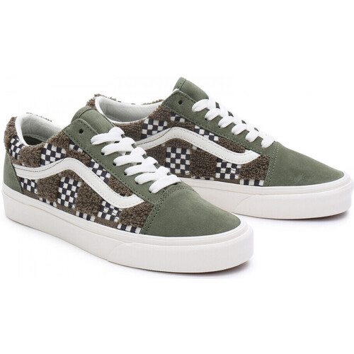 Vans Old skool tufted check Zelena