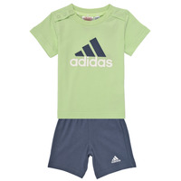 Oblačila Dečki Trenirka komplet Adidas Sportswear I BL CO T SET Zelena