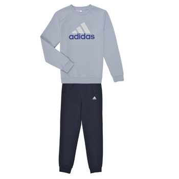 Oblačila Dečki Trenirka komplet Adidas Sportswear J BL FL TS Modra / Bela