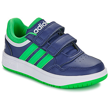 Čevlji  Dečki Nizke superge Adidas Sportswear HOOPS 3.0 CF C Modra / Zelena