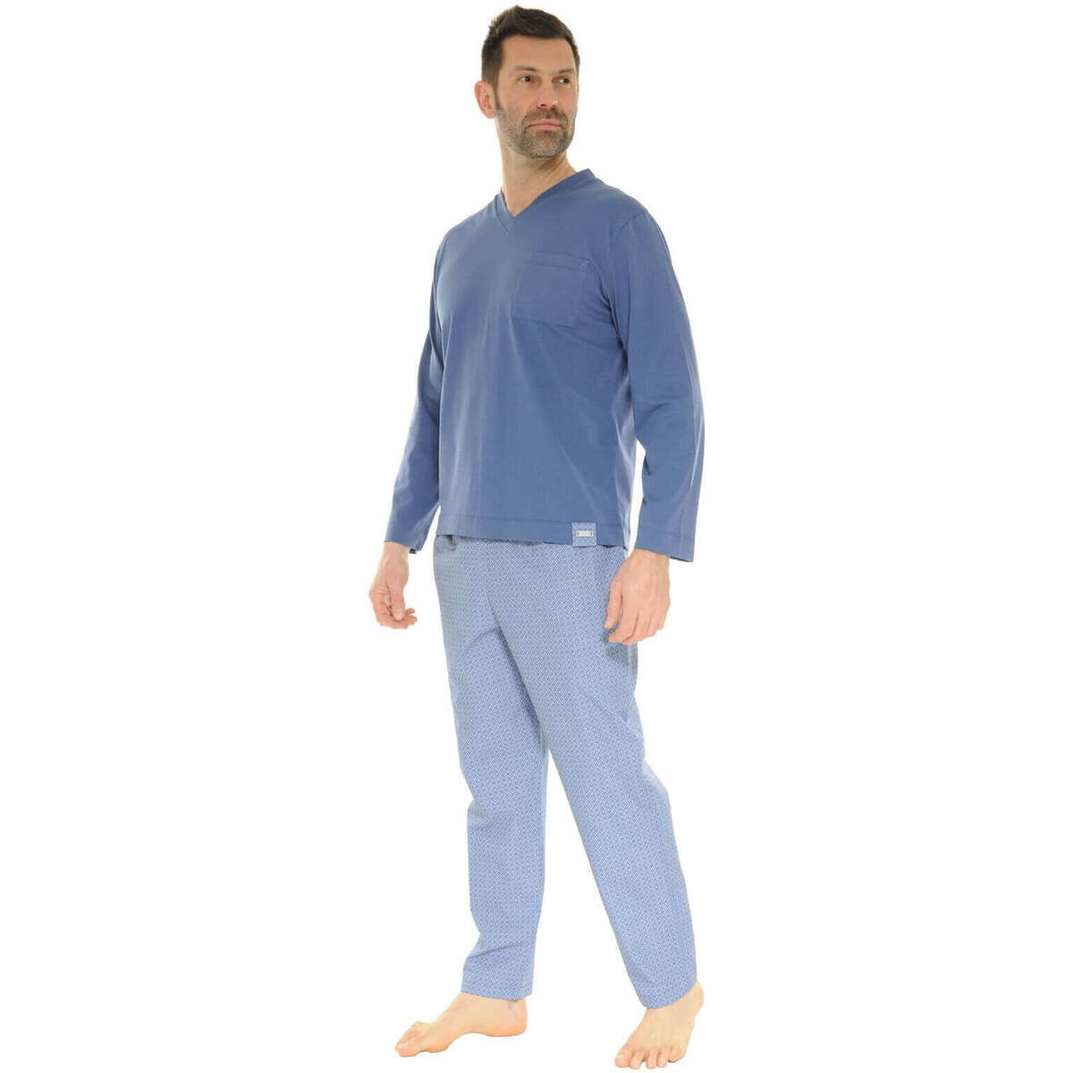 Oblačila Moški Pižame & Spalne srajce Pilus BERTIN Modra